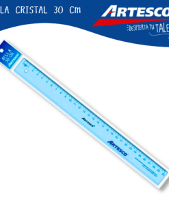 REGLA ARTESCO 30CM CRISTAL