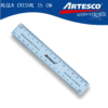 REGLA ARTESCO 15CM CRISTAL