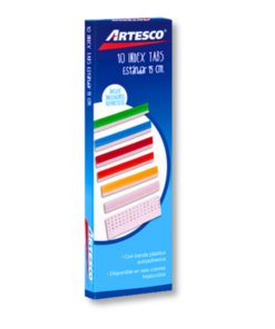 PESTAÑAS INDEX ARTESCO 3/8" 15CM LARGO 10 UD