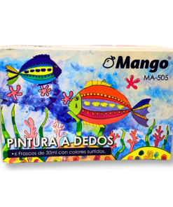 PINTURA AL DEDO MANGO 6COL