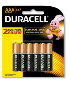 PILAS DURACELL AAA 4+2