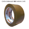 CINTA EMBALAJE 100 YARDAS CAFE