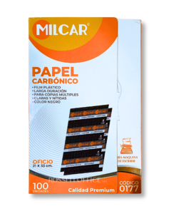 PAPEL CARBONICO PLASTIFICADO MILCAR