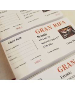 TALONARIOS RIFA COLORES