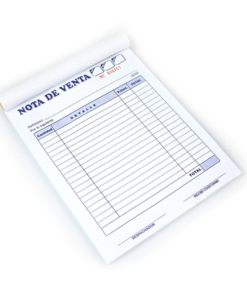 TALONARIO NOTA DE VENTA
