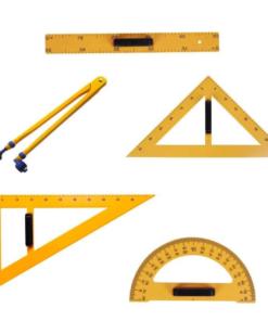 ESTUCHE GEOMETRICO PIZARRA 5PZA AMARILLO M230