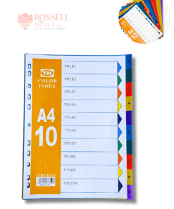 SEPARADORES DE 10 HOJ PLASTIC ML-011