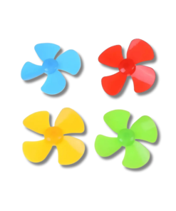 HELICES DE COLORES PLASTICAS 3/4 ASPAS