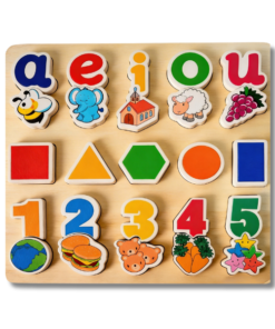 TABLA DE MADERA ALTO RELIEVE VOCALES BOLIVIA MAR