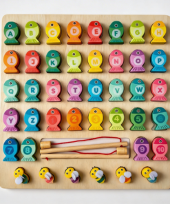 SET DE PESCA MAGNETICA ABC Y NUMEROS 42PZ